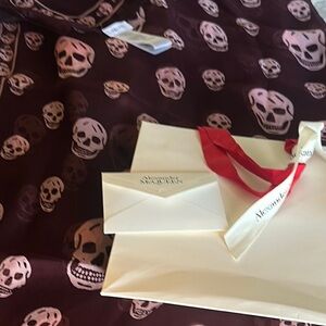 Alexander McQueen Purple and Pink Skull Wrap
